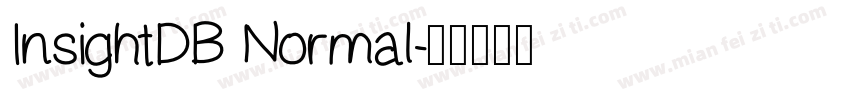 InsightDB Normal字体转换